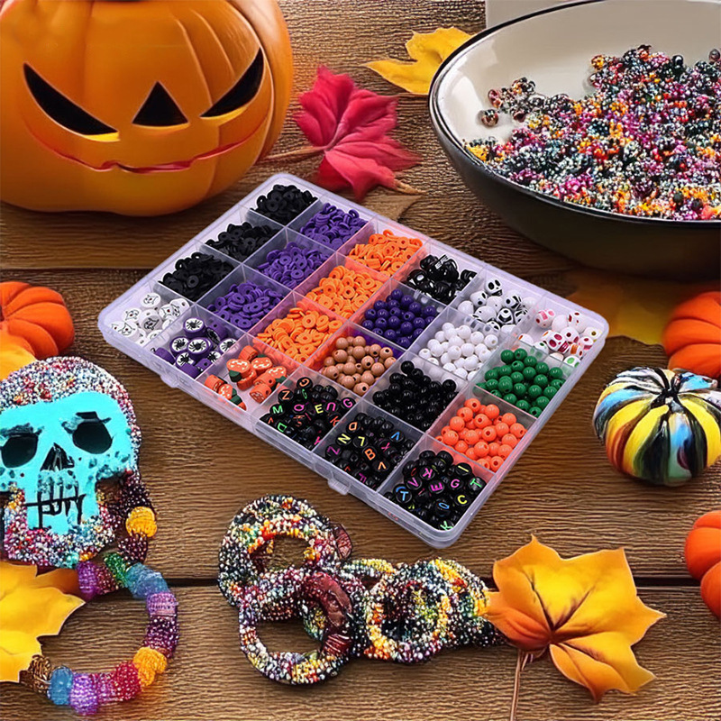 大人向けハロウィーンジュエリー製作キット。黒、オレンジ、紫の - Art Craft Kit のレビューと価格