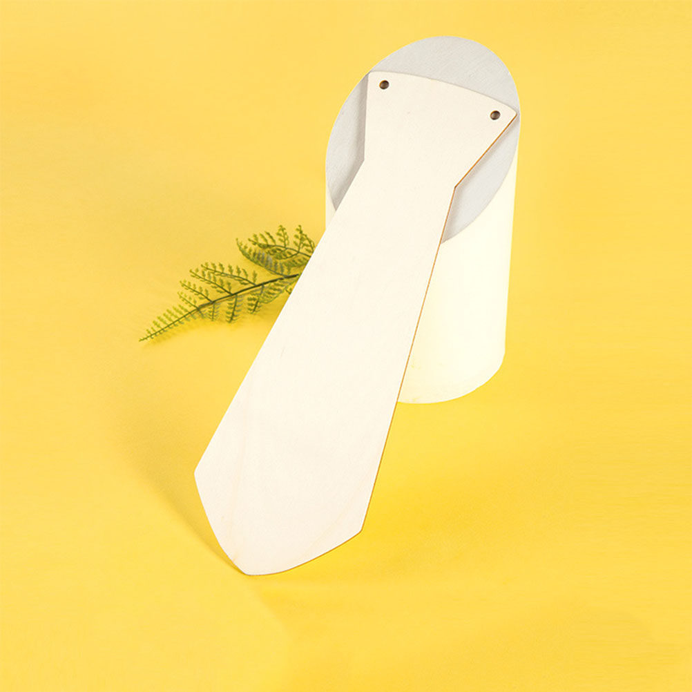 父の日のプレゼントに最適。木製のネクタイ5個セット。手描きで - Art And Craft For Father'S Day のレビューと価格