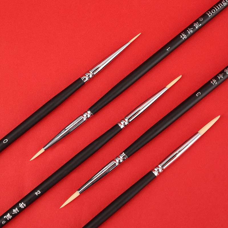 ナイロン製の裏地付きブラシ、フェイスペイント用ブラシ、模型用 - Gouache Paint Set のレビューと価格
