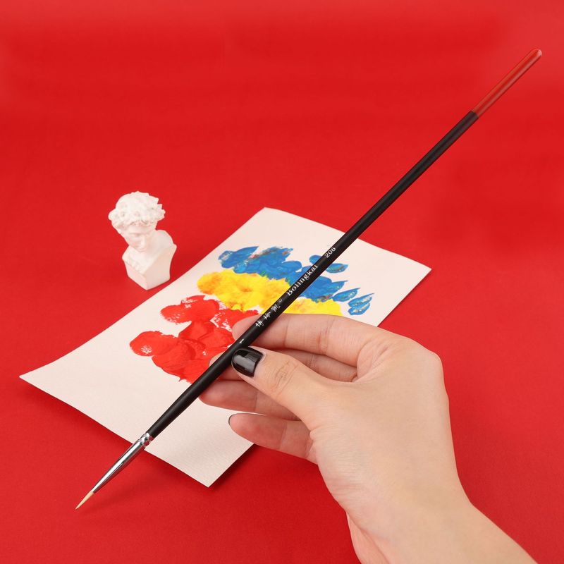 ナイロン製の裏地付きブラシ、フェイスペイント用ブラシ、模型用 - Gouache Paint Set のレビューと価格